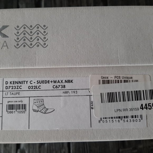 Geox D Kennity C Suede Ankle Boots Sizes 8 & 10 - Picture 4 of 5